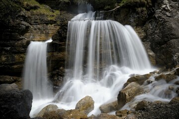 Kuchfluchtwasserfall water fall, Farchant, Upper Bavaria, Bavaria, Germany, Europe