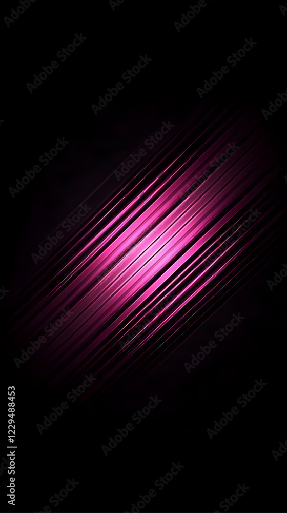 Poster abstract pink light trails streaking across a dark background dynamically
