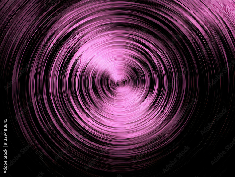 Poster Abstract Pink Circular Lines Converging in Center Creates a Dynamic Visual