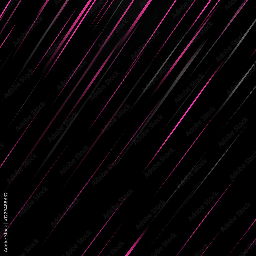 Poster abstract background with pink diagonal lines on a black background creates a dynamic visual.