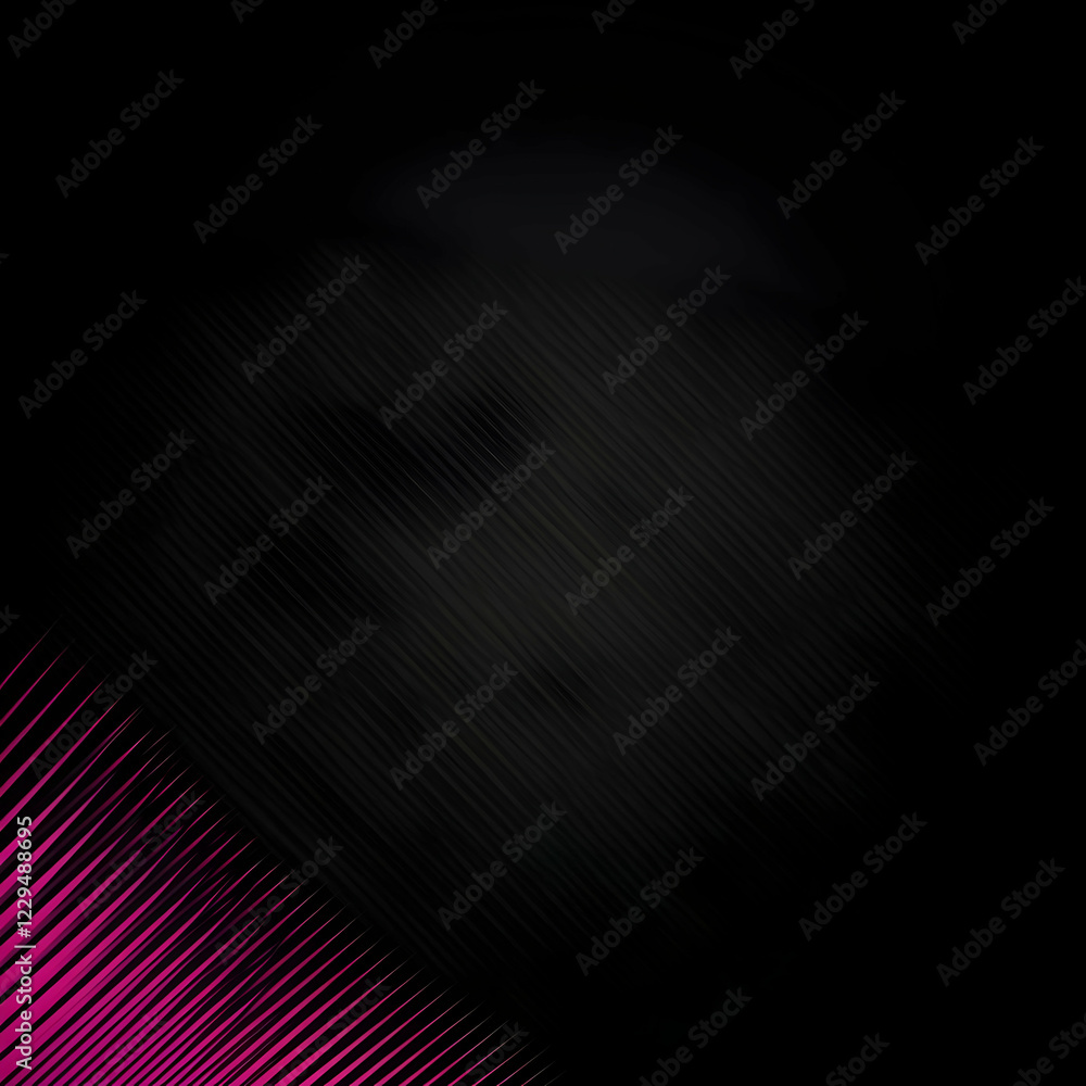 Poster dark abstract background with diagonal pink lines and subtle light effect