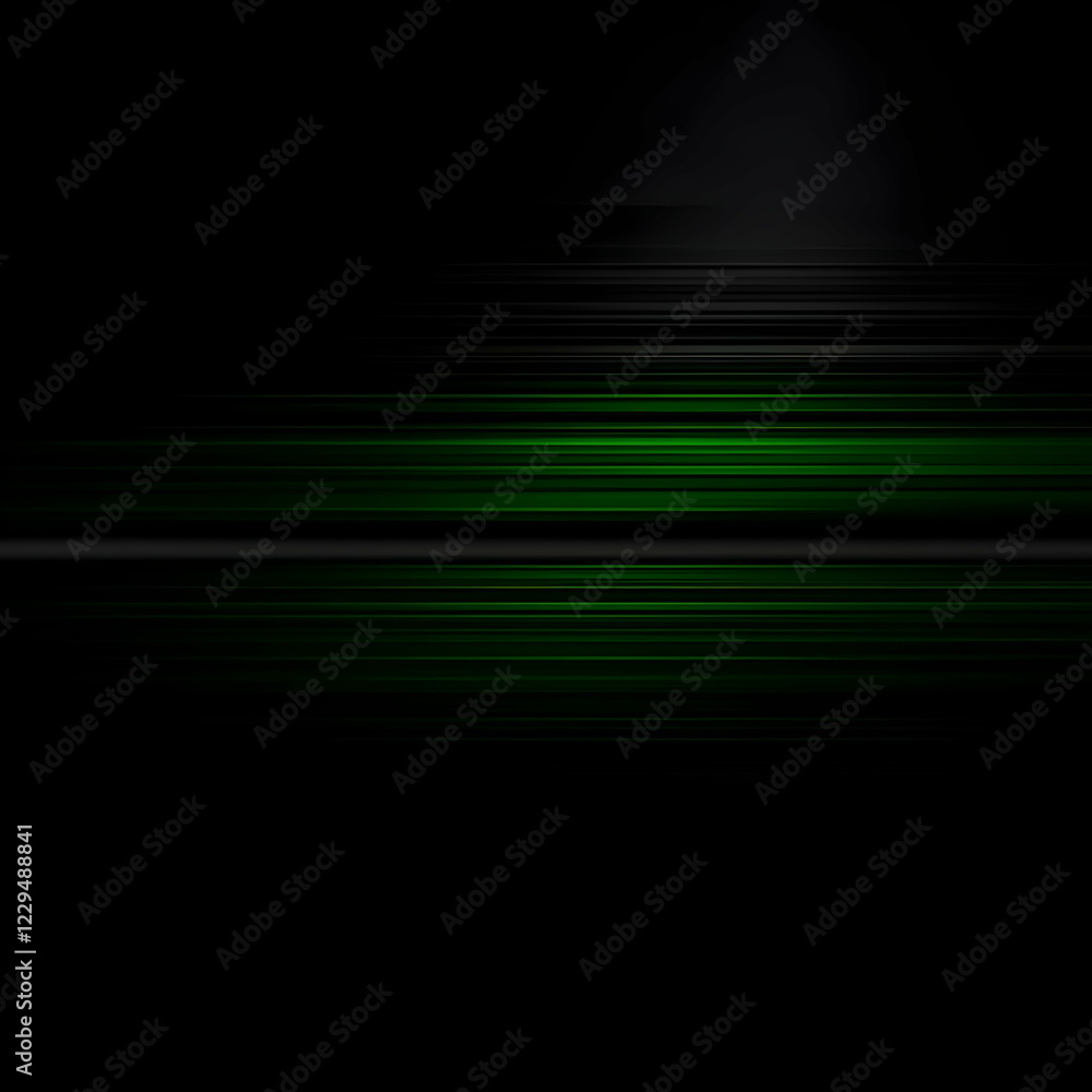 Poster abstract background with green and black horizontal lines creates a dynamic visual