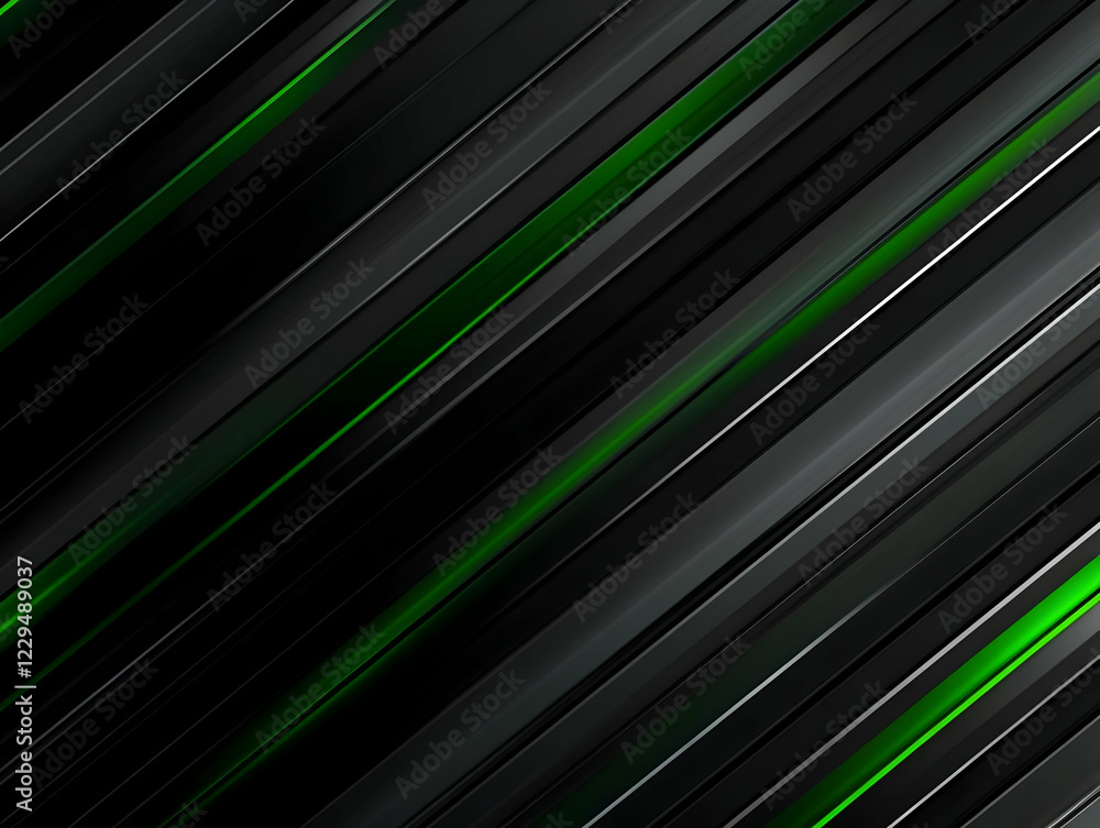 Poster abstract background with diagonal green and black stripes creates a dynamic visual