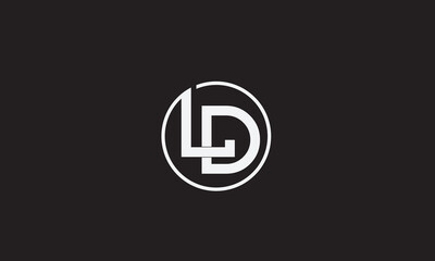 LD, DL , D , L , Abstract Letters Logo Monogram	