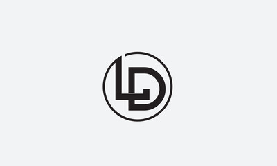 LD, DL , D , L , Abstract Letters Logo Monogram	
