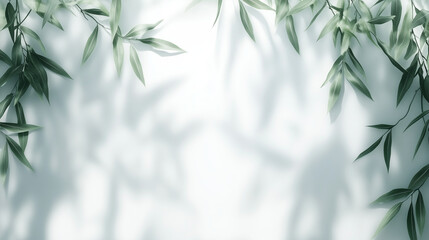 Delicate willow branches in fresh green, soft morning light, serene and minimalist Qingming Festival scene.