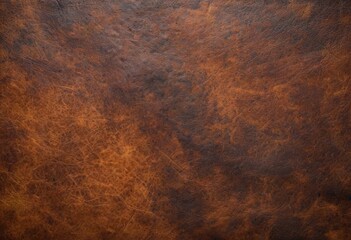Fototapeta premium Textured brown leather surface with aged appearance.