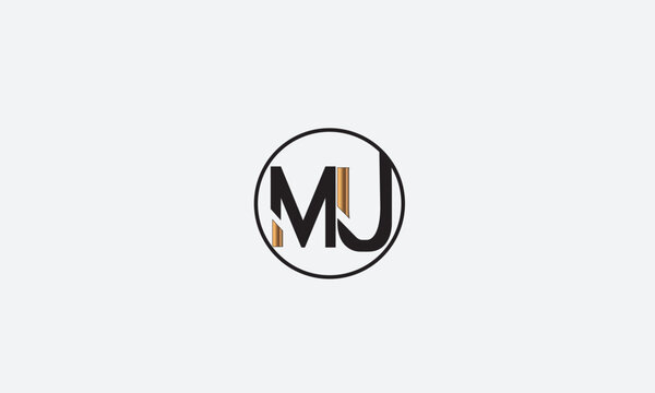 MU, UM, U, M Abstract Letters Logo Monogram	