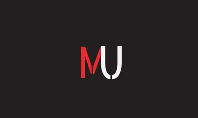 MU, UM, U, M Abstract Letters Logo Monogram	