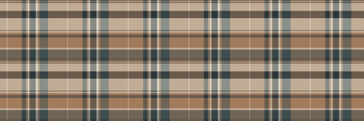 Tribal background plaid textile, fluffy check pattern vector. Lovely tartan fabric seamless texture in orange and light colors.