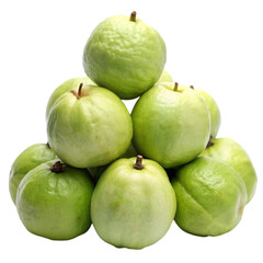 Pile of guava isolated on transparent background
