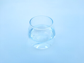 Isolated photo of a glass of water.