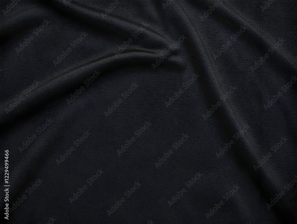 Poster dark fabric texture creates elegant and smooth folds with soft shadows and subtle highlights