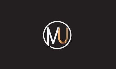 MU, UM, U, M Abstract Letters Logo Monogram	