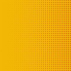 Fototapeta premium Linear Gradient Halftone Dots Orange Pattern