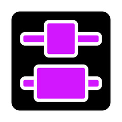 Simple adjustment graphic symbol for app or website