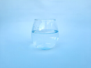 Isolated photo of a glass of water.