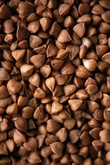Buckwheat texture closeup