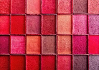 Fototapeta premium Pink and red color palette: vibrant hues, gradient textures inspire rule-of-thirds photography designs.