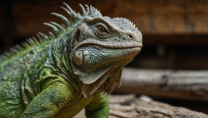 iguana in the zoo