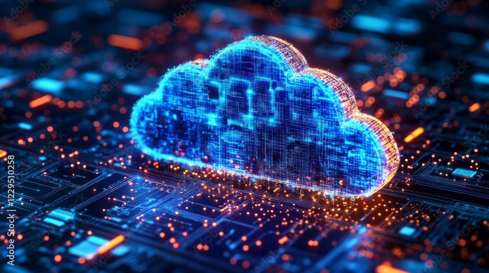 Aufkleber cloud computing the future of data storage