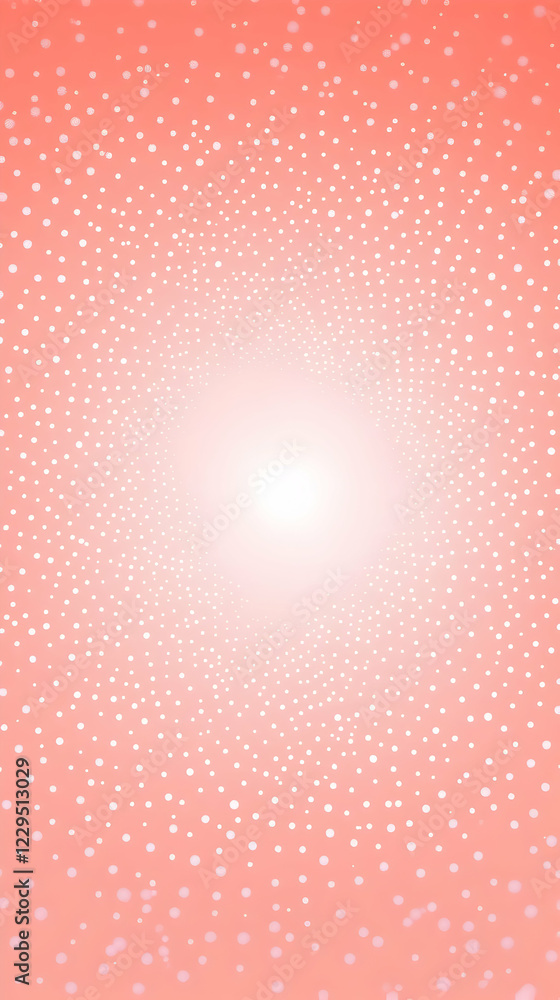 Poster abstract swirling dots background creates tunnel effect with light center