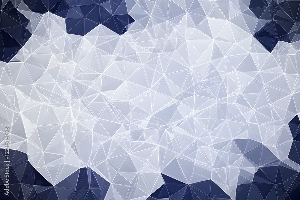 Poster Abstract Low Poly Triangular Background Forms a Complex Geometric Pattern with Dark Edges