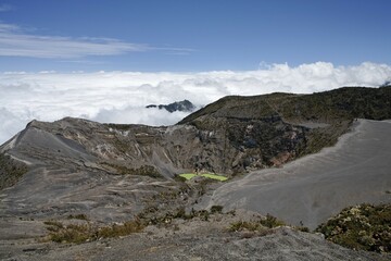 Irazu volcano National Park, caldera, crater lake, Costa Rica, Central America