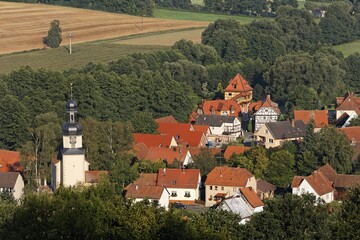 Obraz premium Willmars, Rhoen, Franconia, Bavaria, Germany, Europe