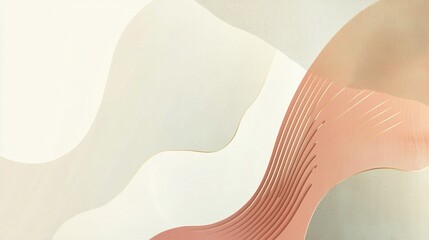 Abstract background with gold lines and geometric shapes.