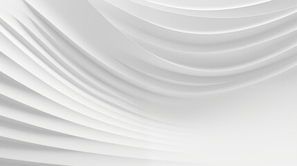 Obraz premium minimalist futuristic design white background curved wall flat surface space for advertising content