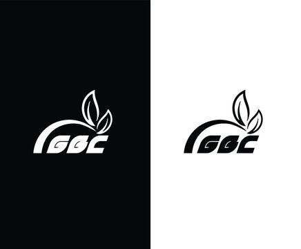 GBC letter technology logo design on black background GBC creative initials letter IT logo concept