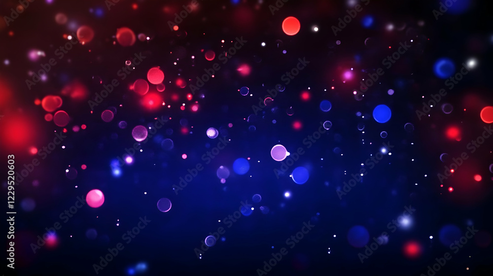 Poster abstract background with colorful bokeh lights and festive atmosphere with sparkle and shine effect.