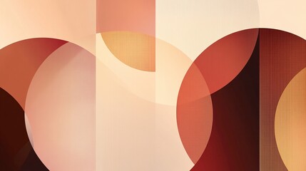 Abstract geometrical circles with warm brown tones.