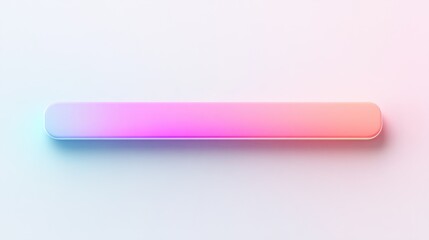 Minimalist gradient progress bar with soft pastel colors on a white background