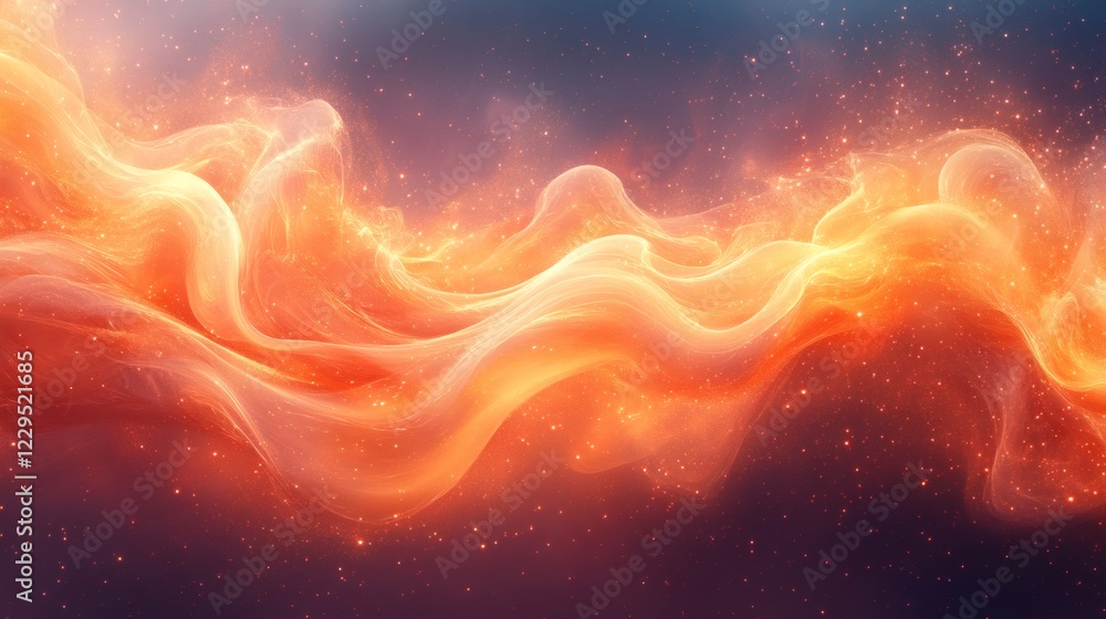 Aufkleber dynamic flame effect with curling flames twisting and turning in vivid orange and yellow tones creat