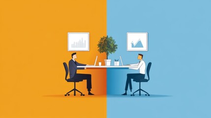 Collaborative Workspace Illustration