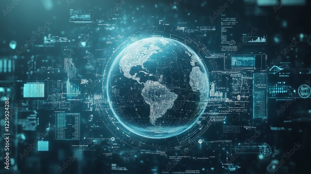 Poster exploring the digital globe a comprehensive overview