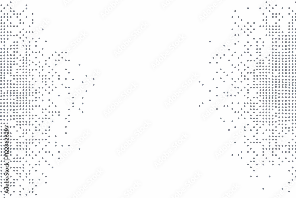 Poster abstract background with fading dots creates a subtle texture with white space