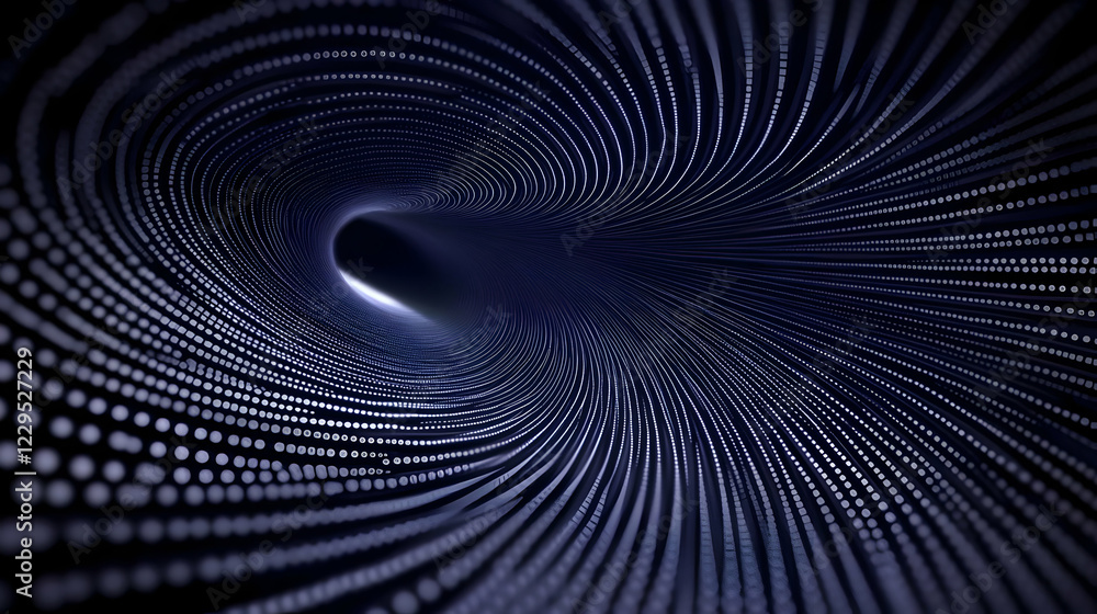 Poster Abstract 3D Tunnel Swirls with Data Points Representing Flowing Information Dynamically
