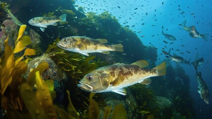 A Magnificent and Distinctive Cod Fish: A Prime Seafood in the Ocean Realm. This large - sized, silver - hued fish is a staple in the seafood market