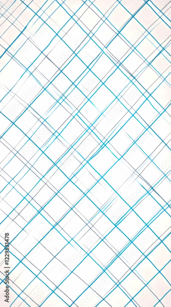Poster abstract criss-cross pattern forms a dynamic interwoven design with subtle pastel hues