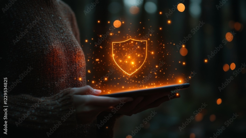 Poster digital security protecting your data in the modern age