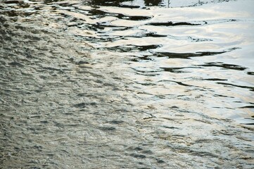 Water surface of the river Isar Munich Thalkirchen