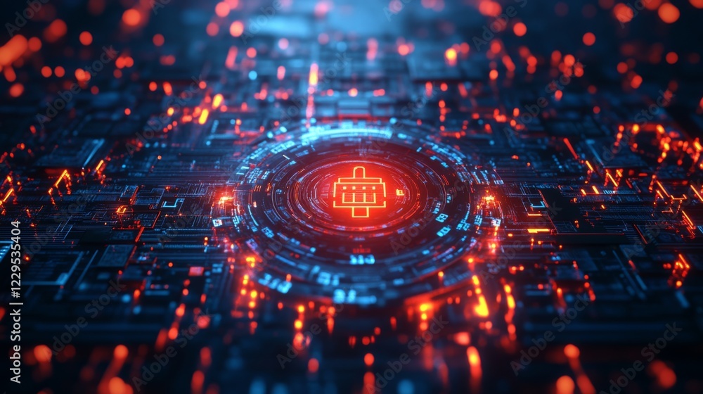 Aufkleber exploring the future of technology a visual representation