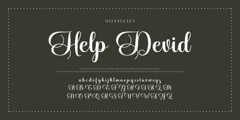 Hand drawn vector alphabet. Modern monoline signature script font. Elegant Signature Font. Best Alphabet Beautiful Calligraphy Signature Font