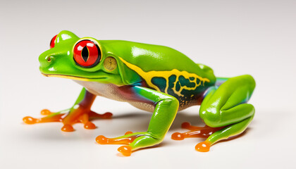 green eyed tree frog