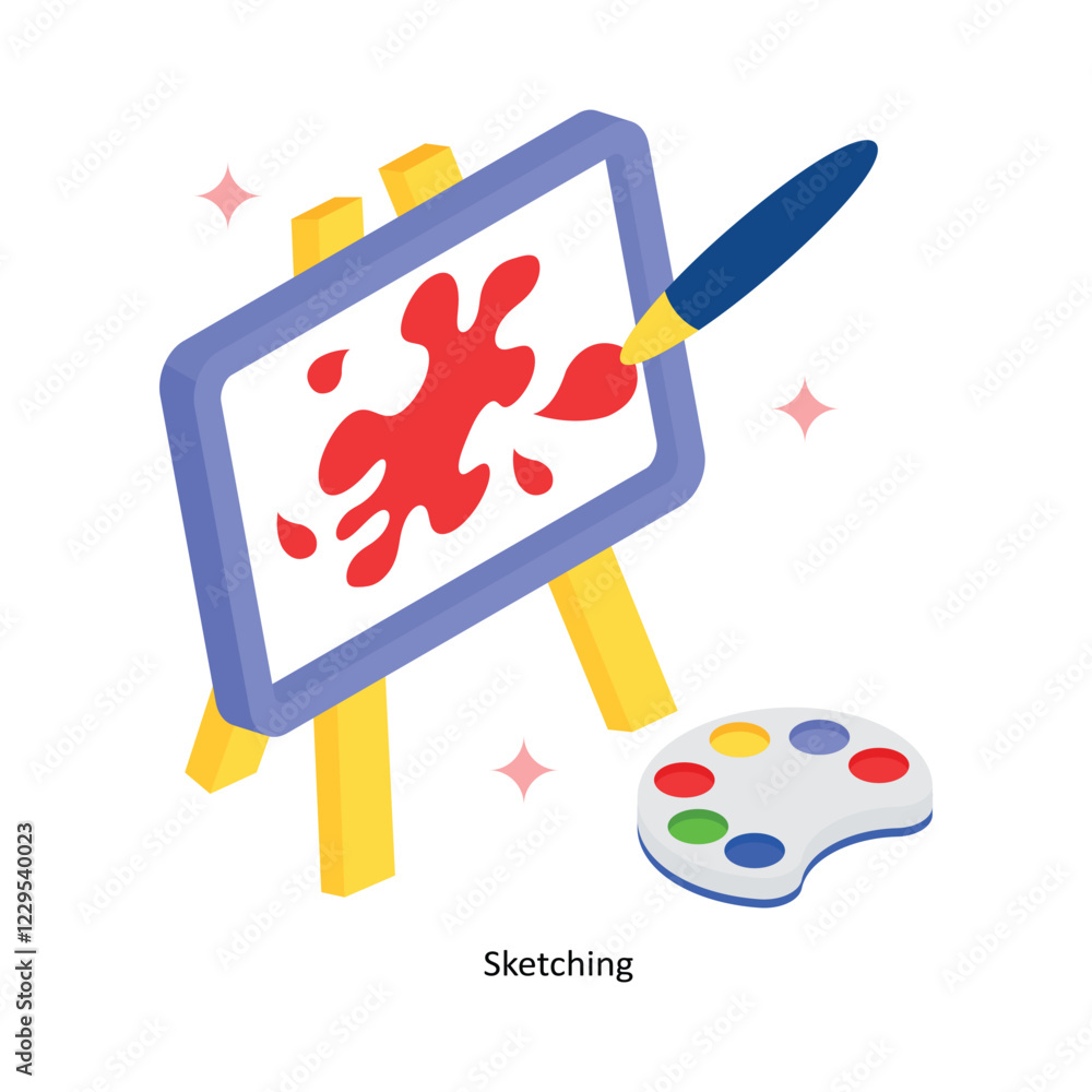 Poster sketching vector filled icon style. eps 10 file