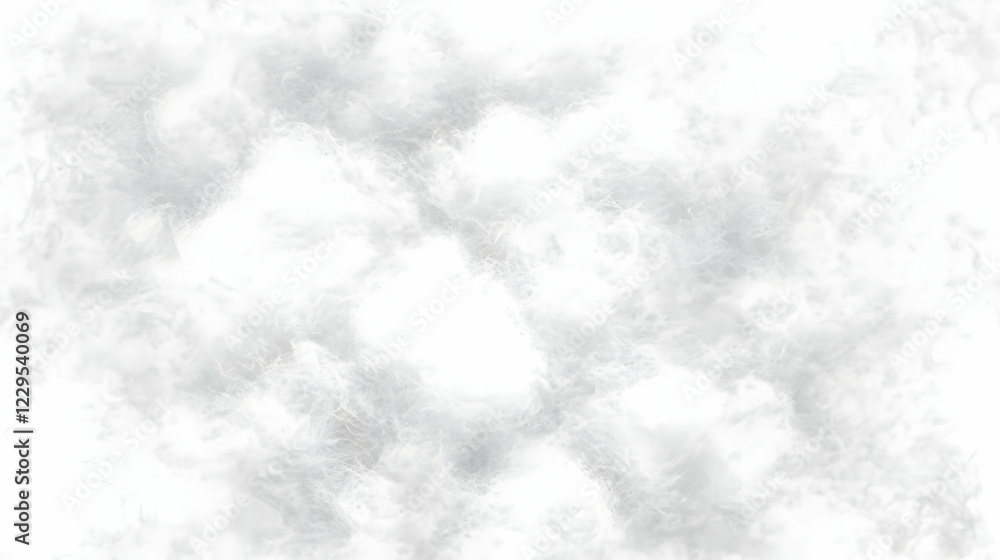 Poster close-up of soft white fluffy material creates a textured background with delicate fibers