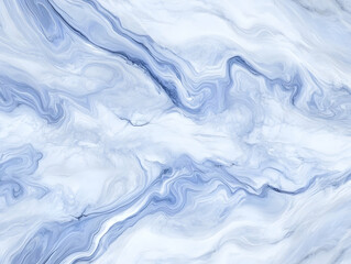 Obraz premium Abstract Blue and White Marble Texture Background with Elegant Swirls and Veins